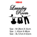 Laundry Room Washing Quotes And Signs Wall Sticker Decoration For Washing Room WC And Toliet Sticker Decor Accessories
