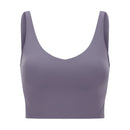 SHINBENE EVERYDAY Cozy Soft Workout Gym Yoga Crop Top Women Naked Feel Padded Athletic Running Fitness Sport Bras Tops
