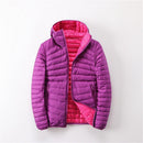 NewBang 6XL 7XL Reversible Down Coat Women Ultra Light Down Jacket Feather Jacket Women Travel Double Side Jackets Plus