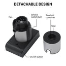 BORUiT Portable Molecular Cuisine Smoke Infuser Food Cold Smoke Generator Smoking Gun Meat Burn Smokehouse Cooking for BBQ Grill