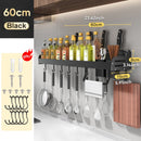 Joybos Kichen Organizer Spices Aluminum Multifunction Kichen Shelf Storage Rack Wall-mounted Kitchen Organizer for Spices