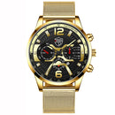 Luxury Mens Bracelets Watches Fashion Men Stainless Steel Mesh Belt Quartz Watch Business Casual Male Clock relogio masculino