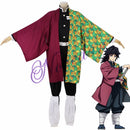 动漫服装 鬼灭之刃cosplay 灶门炭治郎cosplay服装 鬼灭之刃男士和服万圣节服装