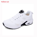Casual Women Sneakers Air Cushion Platform Flat Shoes Femme Tennis Trainers Breathable Fly Wire Hit Color Comfort Zapatos Mujer