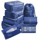 8Pcs/set Travel Clothes Classification Storage Bag For Packing Cube Shoe Underwear Toiletries Organizer Pouch Travel Accessories