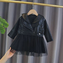 新生女婴连衣裙 女童外套连衣裙 女孩长袖一周岁服装 女童套装 幼童服装