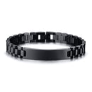 Vnox My Dad HERO Bracelets Personalized Quotes Men Bracelet Qualified Stainless Steel ID Bangle Father&