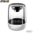 STOENGO 透明设计真无线立体声扬声器，带呼吸灯、TWS 蓝牙 5.0、TF 卡和 AUX 音频输入