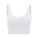 SHINBENE EVERYDAY Cozy Soft Workout Gym Yoga Crop Top Women Naked Feel Padded Athletic Running Fitness Sport Bras Tops