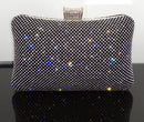 Ladies Evening Party Clutch Bag Evening Clutch Handbag Chain Women Wallet Purse for Cellphone Lipstick Wedding Clutch Silver