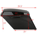 Motorcycle 5" Stretched Extended Saddlebags For Harley Touring Road King Street Glide Road Glide 1993-2013