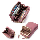 Buylor Women's Phone Crossbody Bags Girls PU Leather Large Capacity Portable Shoulder Bag Brand Ladies Purse Fashion Handbag