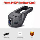 Sameuo U680Pro 行车记录仪 4K 后视汽车行车记录仪 双向 2160P 视频录像机 倒车Dvr WIFI 24小时停车监控