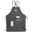 2021 New Thick Canvas Unisex Apron Bib Chef Kitchen Aprons for Women Men Coffee Shop Barber BBQ Bib working uniform