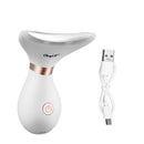Face Massager Neck Lift Anti Wrinkles Heat High Frequency Vibration Facial Skin Tightening Lifting 3LED Light Reduce Double Chin