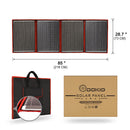 Dokio 全黑太阳能板 200W 18V 中国 可折叠 12V 控制器 太阳能电池板 房车 RV 汽车 18V