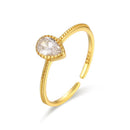 WANTME Luxury White Zircon Double Opening Finger Ring for Women Genuine 925 Sterling Silver Wedding Party Wedding Jewelry Gift