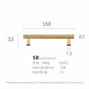 Dooroom Brass Furniture Handles Knurling Gold Black Modern Wardrobe Cabinet Dresser Cupboard Drawer Pulls Knobs bar Knurled