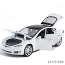 1:32 特斯拉MODEL X MODEL 3 MODEL S 合金汽车模型压铸玩具车 声光儿童玩具 男孩礼物