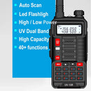 宝锋对讲机UV 10R V2 双向CB无线电发射器 远距离UV-10R 128信道VHF UHF 136-174Mhz 400-520Mhz 双频