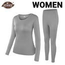 Herobiker Women Fleece Lined Thermal Underwear Set Winter Elastic Motorcycle Skiing Warm Long Johns Shirts &amp; Tops Bottom Suit