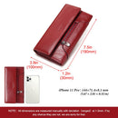 KAVIS Genuine Leather Women Wallet New Style Female Portomonee Fashion Money Bags Zipper Card Holder Handy Perse High Capacity