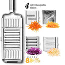 Konco Multi-functional Vegetable Fruits Tool Potato Masher ricer Vegetable Mandoline slicer Peeler Cutter Carrot Shredder Grater