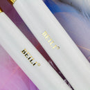 BEILI Make up Brush Set Professional White Face Makeup Brushes Pink Synthetic Hair Eyeshadow Blush Contour Foundation Brush