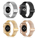 Milanese Apple Watch Band 38mm 40mm 42mm 44mm Stainless Steel Gold Apple Watchband for iWatch Series 1 2 3 4 5