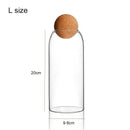 storage glass jar with wooden lid bottle kitchen mason jars with lid glass bottle container cereal dispenser canister