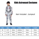 Reneecho 儿童太空宇航员服装 男孩橙色宇航员角色扮演银色宇航员服装 万圣节