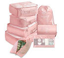 8Pcs/set Travel Clothes Classification Storage Bag For Packing Cube Shoe Underwear Toiletries Organizer Pouch Travel Accessories