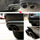 2Pcs/Set Chrome Plating Stainless Steel Car Exhaust Muffler Tip Pipes Covers for Audi A1 A3 A4 TT 2009-2015/VW Volkswagen PASSAT