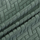 Wing back Chair Cover Jacquard Spandex Stretch Slipcovers for office Chairs Stylish 2 Piece Set With Elastic Band