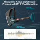 New Bee M50 Bluetooth 5.2 Headset Wireless Earphones Headphone with Dual Mic Earbuds Earpiece CVC8.0 Noise Cancelling Hands-free