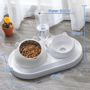 HOOPET Pet Automatic Feeder For Cat Dog Bowl Cat Dispenser Bowl With Raised Stand for Pet Cat Pet Supplies
