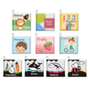 Baby Rattles Mobiles Toy Soft Animal Cloth Book Newborn Stroller Hanging Toy Bebe Early Learning Educate Baby Toys 0 12 Months