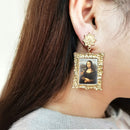 2020 Antique Dangle Earrings Mother of God Virgin Mary Retro Paintings Glass Cabochon Mandala Pendants Jewelry for Women