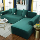 2022 Velvet L Shaped Sofa Cover For Living Room Elastic Furniture Couch Slipcover Chaise Longue Corner Sofa Covers Stretchable