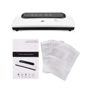 Electric Vacuum Food Sealing Automatic Commercial 220V Household Food Vacuum Sealer Packaging Machine Include 10Pcs Packing Bags