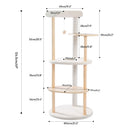 Wood Cat Tree Cats Multi Floor Large Play Tower Sisal Scratching Post Kitten Furniture Activity Centre  Condo Playhouse Dang toy