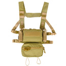 Tactical Micro Chest Rig Modular H Harness D3CR Funny Pack SACK Pouch Combat Vest 5.56 Mag Airsoft