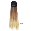 Box Braids Baseball Cap Wig 24inch Long Synthetic Braid Wigs Hat with Braiding Hair Extensions For Black Women Adjustable Size