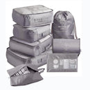 8Pcs/set Travel Clothes Classification Storage Bag For Packing Cube Shoe Underwear Toiletries Organizer Pouch Travel Accessories
