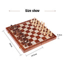 木制国际象棋套装桌面游戏高档四皇后国际象棋游戏国王高80毫米棋子39*39厘米红木棋盘