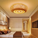 Bamboo Ceiling Lights for Living Room Chinese Style Hanging Ceiling Light Cover Bedroom Ceiling Lamp Kitchen Home Decor