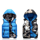 Parent-Child Matching Outfits Camouflage Child Waistcoat Cotton Girls Boys Vest Kids Jacket Children Outerwear For 100-185cm
