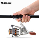 Carbon Fiber Spinning Fishing Rod Power Telescopic Rock Fishing Pole Carp Feeder Travel Boats Sea 2.4m2.7m3.6m4.5m5.4m6.3m VBONI
