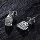 OEVAS Classic 100% 925 Sterling Silver Pear Created Moissanite Gemstone Ear Studs White Gold Earrings Fine Jewelry Wholesale