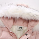 Children Winter Jumpsuit Fur Hood Baby Girl Boy Snowsuit Russian Winter Infant Outerwear Ovealls Baby Thick Rompers with Gloves